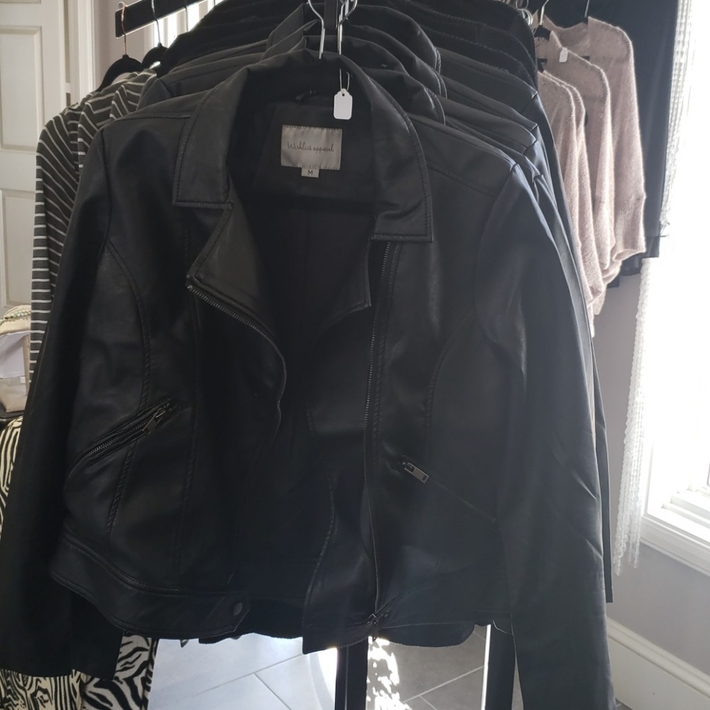 Faux leather jacket
